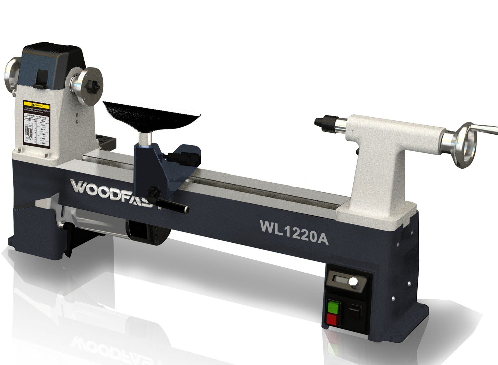 WOODFAST WL1220A 12.5"x 20" MIDI LATHE w/ Variable Speed Trend Timbers