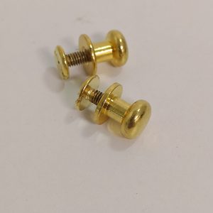 Knob - Brass Plated - 2 Pieces