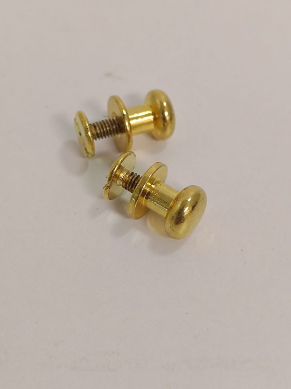 Knob - Brass Plated - 2 Pieces