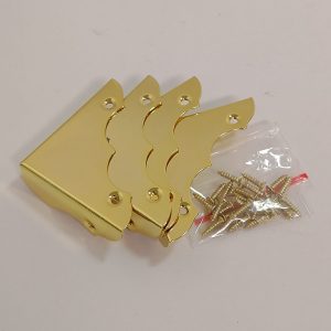 Brass Plated Box Corners