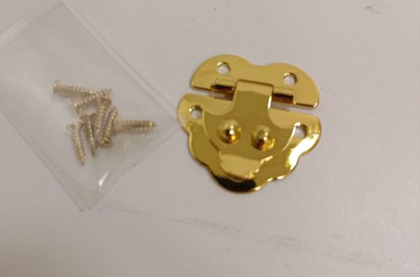 Brass Plated, Clip Catch