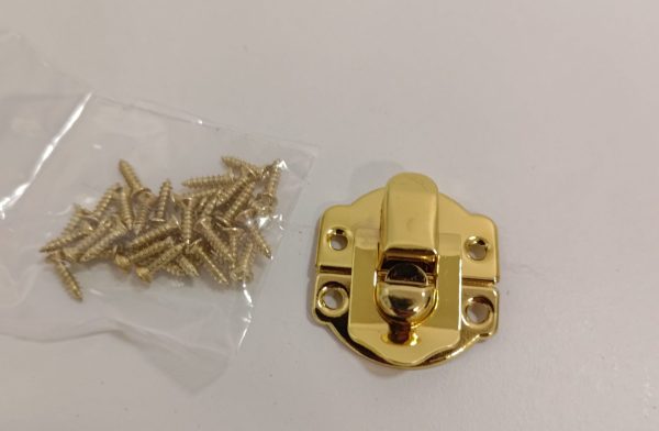 Brass Plated, Polished Box Catch