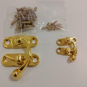 Brass Plated Swing Hook - Multiple Sizes