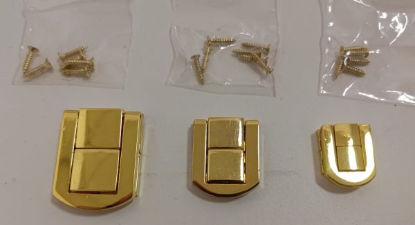Brass Plated, Lacquered Box Catch