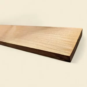 Macrocarpa Pine wide sawn timber on linen backdrop