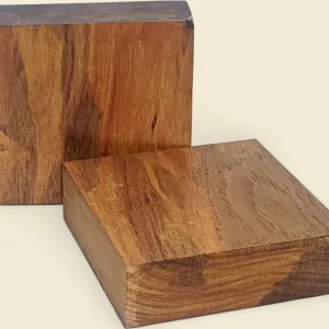 Wood Blanks - Flame Rosewood (Pterocarpus indicus) 150mm x 150mm x 50mm