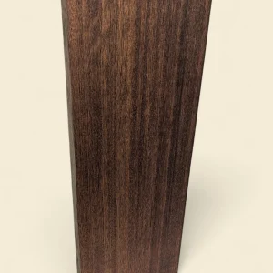 Amoora dressed timber board, angled view on linen background