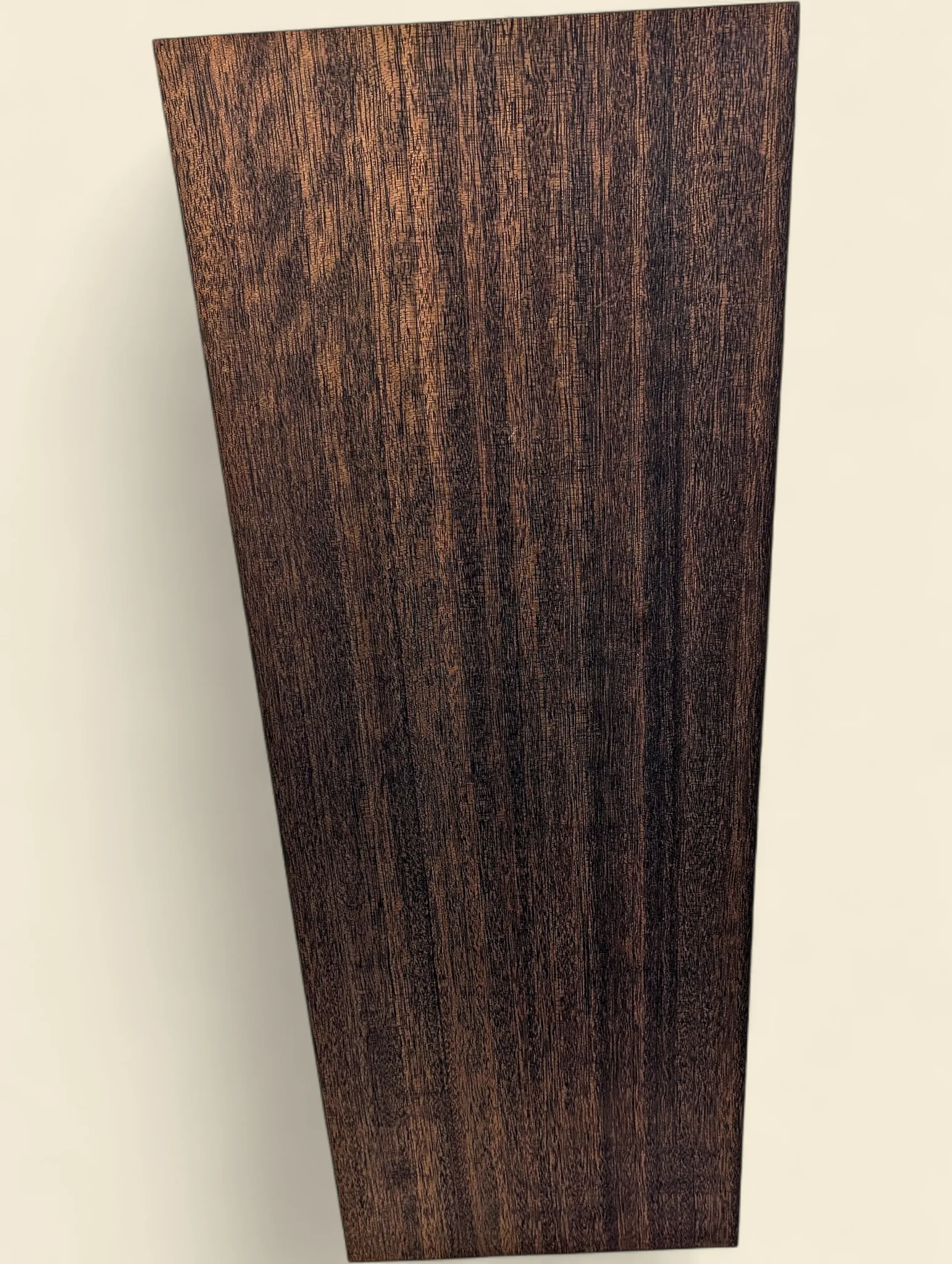 Amoora dressed timber board, front view on linen background