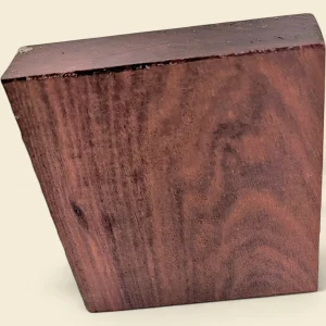 NSW Rosewood sawn turning blank on linen background