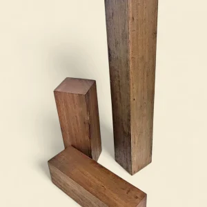 Qld Northern Brush Mahogany Spindle Blanks 95mm square × 300mm long