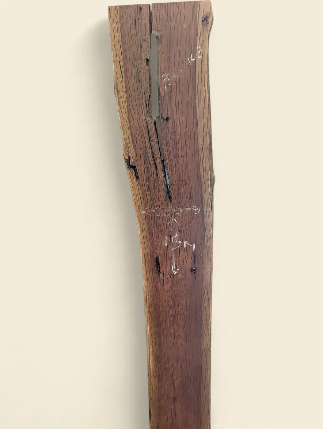 Buloke dressed live edge slab D, 240 x 22 x 1500mm - reverse face - Trend Timbers
