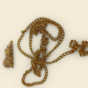 Brass-Plated Box Chain – 1 m Decorative Hardware