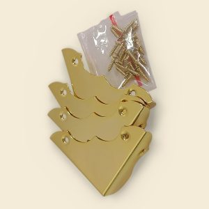 Brass Plated Box Corners