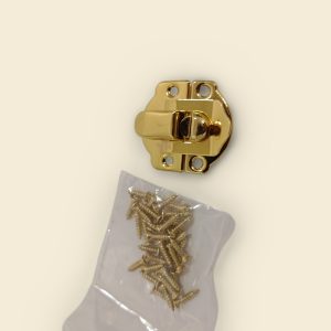 Brass Plated, Polished Box Catch