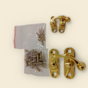 Brass Plated Swing Hook - Multiple Sizes