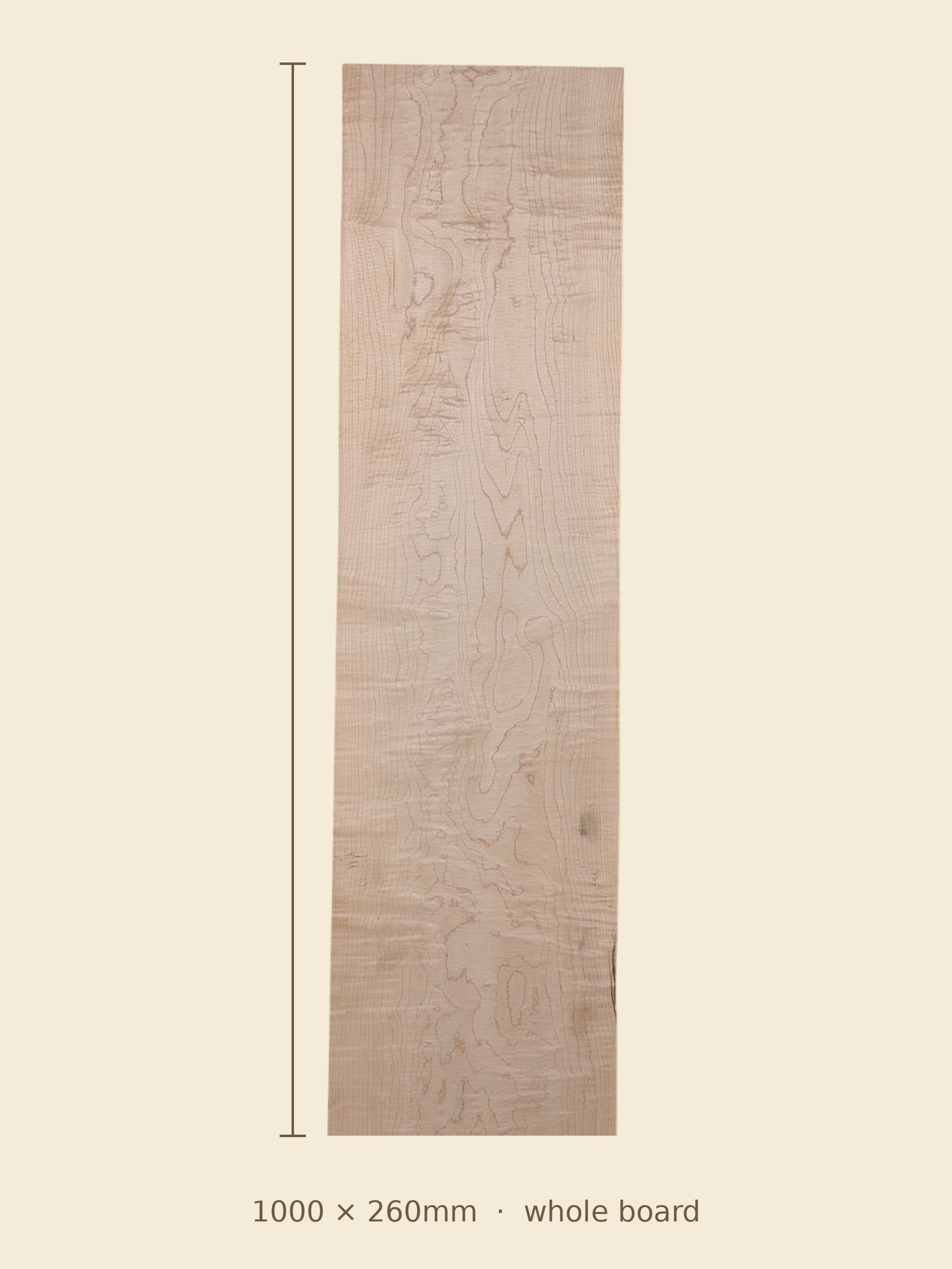 Curly maple board