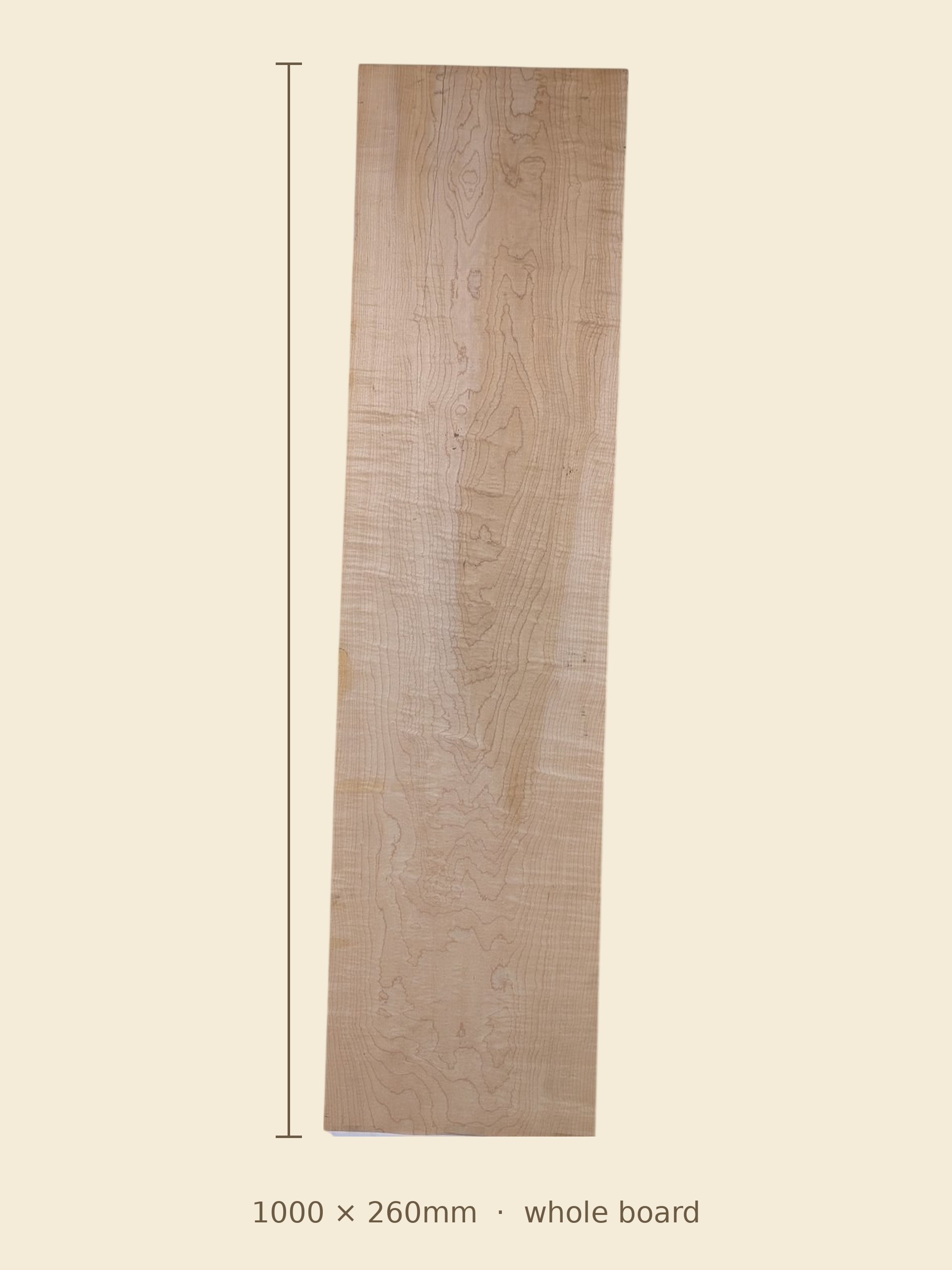 Curly maple board