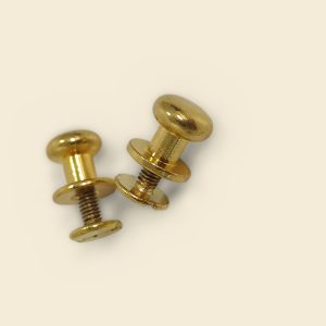 Knob - Brass Plated - 2 Pieces