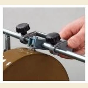 Record Power Diamond Truing Tool dressing the wheel on a WG250 wet stone sharpening system