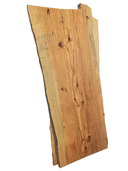 Monterey pine slab, showing the full outline and timber grain